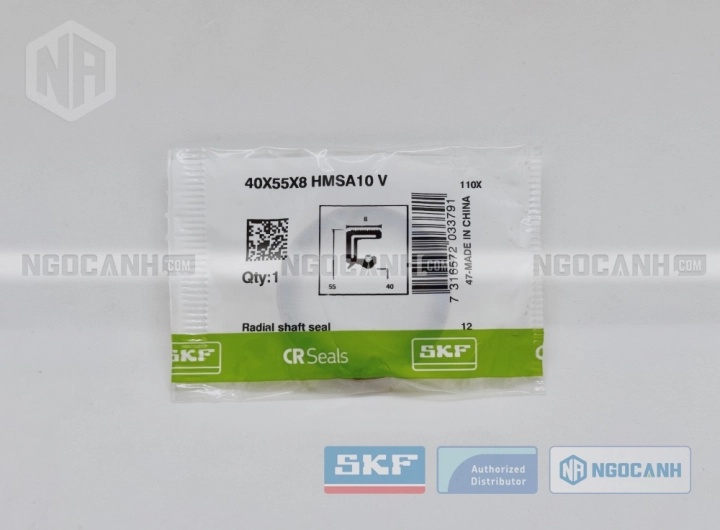 Phớt 40X55X8 HMSA10 V - Phớt chặn dầu SKF chính hãng
