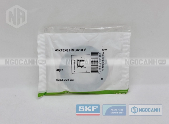 Phớt 45X75X8 HMSA10 V - Phớt chặn dầu SKF chính hãng