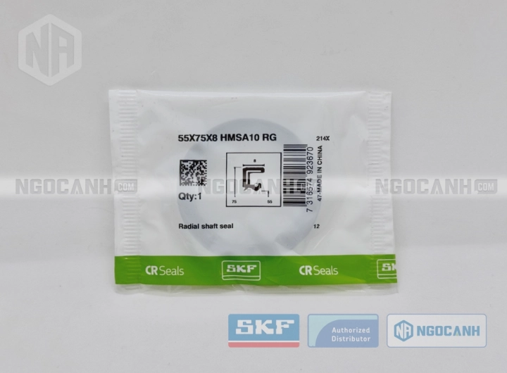Phớt 55X75X8 HMSA10 V - Phớt chặn dầu SKF chính hãng