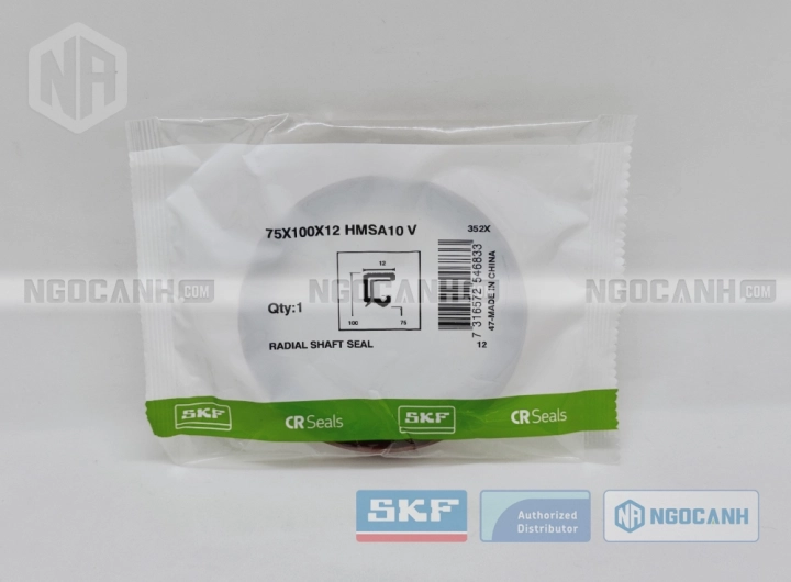 Phớt 75X100X12 HMSA10 V - Phớt chặn dầu SKF chính hãng