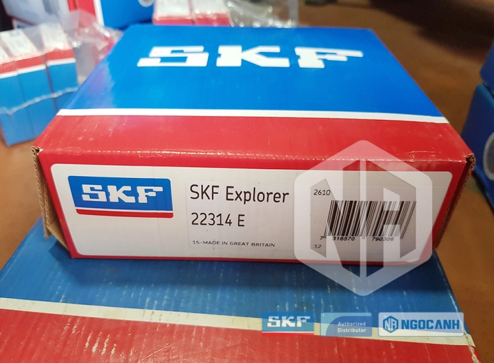 Vòng bi SKF 22314 E chính hãng phân phối bởi SKF Ngọc Anh - Đại lý ủy quyền SKF Vòng bi SKF 22314 E chính hãng phân phối bởi SKF Ngọc Anh - Đại lý ủy quyền SKF