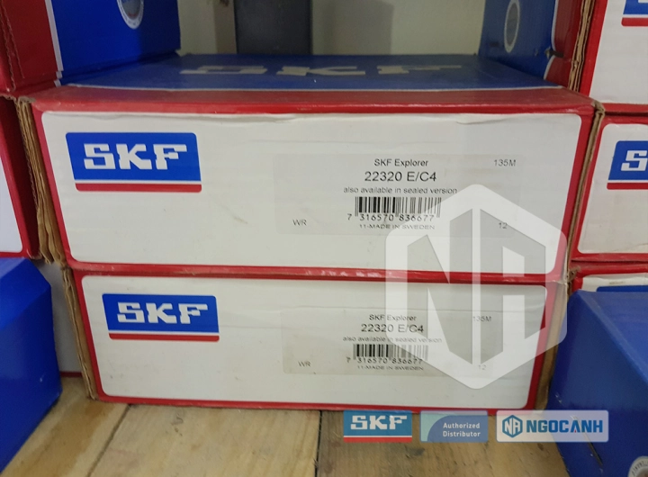 Vòng bi SKF 22320 E/C4 chính hãng phân phối bởi SKF Ngọc Anh - Đại lý ủy quyền SKF Vòng bi SKF 22320 E/C4 chính hãng phân phối bởi SKF Ngọc Anh - Đại lý ủy quyền SKF