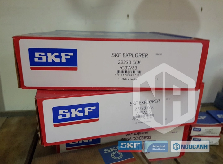 Vòng bi SKF 22230 CCK/C3W33 chính hãng phân phối bởi SKF Ngọc Anh - Đại lý ủy quyền SKF Vòng bi SKF 22230 CCK/C3W33 chính hãng phân phối bởi SKF Ngọc Anh - Đại lý ủy quyền SKF