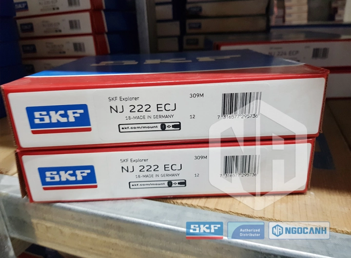 Vòng bi SKF NJ 222 ECJ chính hãng phân phối bởi SKF Ngọc Anh - Đại lý ủy quyền SKF