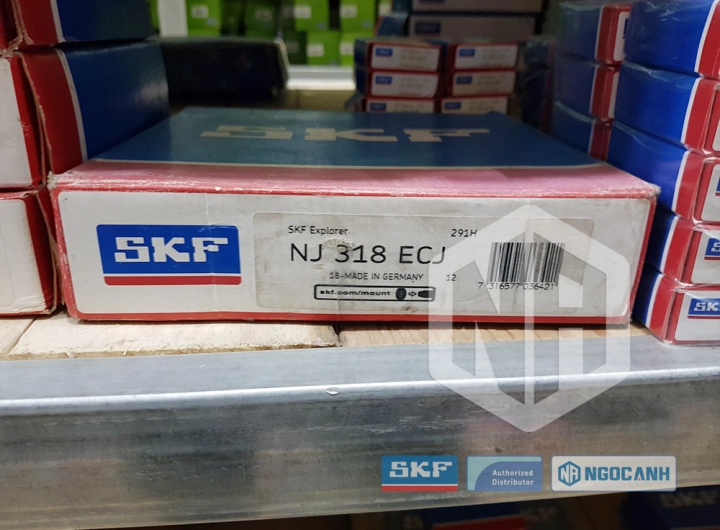 Vòng bi SKF NJ 318 ECJ chính hãng phân phối bởi SKF Ngọc Anh - Đại lý ủy quyền SKF