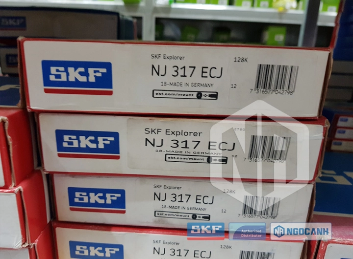 Vòng bi SKF NJ 317 ECJ chính hãng phân phối bởi SKF Ngọc Anh - Đại lý ủy quyền SKF