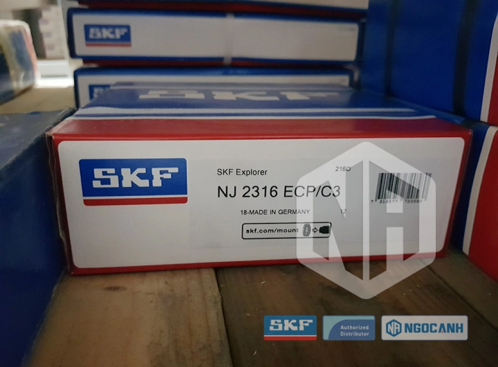 Vòng bi SKF NJ 2316 ECP/C3 chính hãng phân phối bởi SKF Ngọc Anh - Đại lý ủy quyền SKF