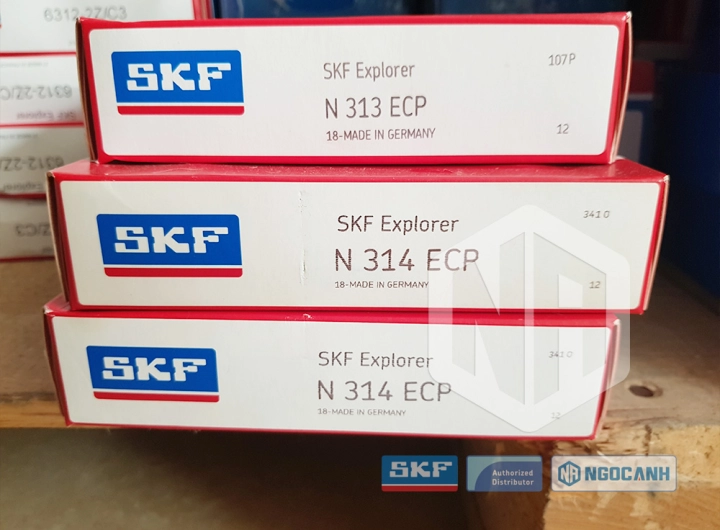 Vòng bi SKF N 314 ECP chính hãng phân phối bởi SKF Ngọc Anh - Đại lý ủy quyền SKF