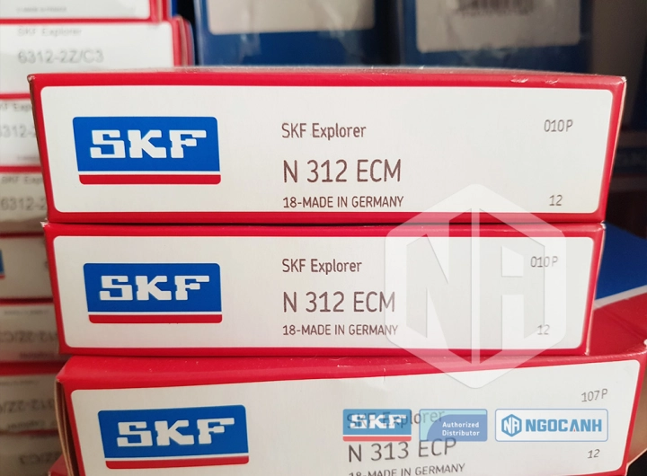 Vòng bi SKF N 312 ECM chính hãng phân phối bởi SKF Ngọc Anh - Đại lý ủy quyền SKF