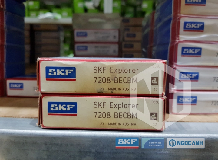 Vòng bi SKF 7208 BECBM chính hãng phân phối bởi SKF Ngọc Anh - Đại lý ủy quyền SKF
