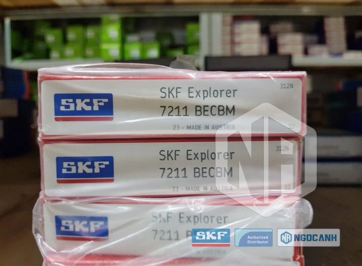 Vòng bi SKF 7211 BECBM chính hãng phân phối bởi SKF Ngọc Anh - Đại lý ủy quyền SKF Vòng bi SKF 7211 BECBM chính hãng phân phối bởi SKF Ngọc Anh - Đại lý ủy quyền SKF