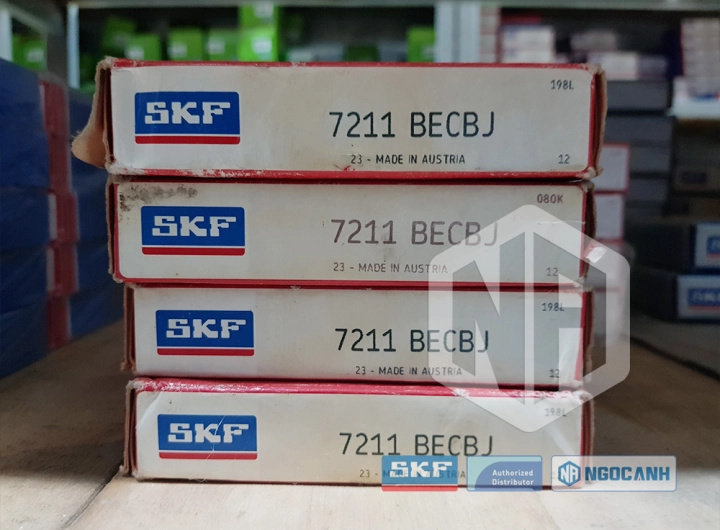 Vòng bi SKF 7211 BECBJ chính hãng phân phối bởi SKF Ngọc Anh - Đại lý ủy quyền SKF