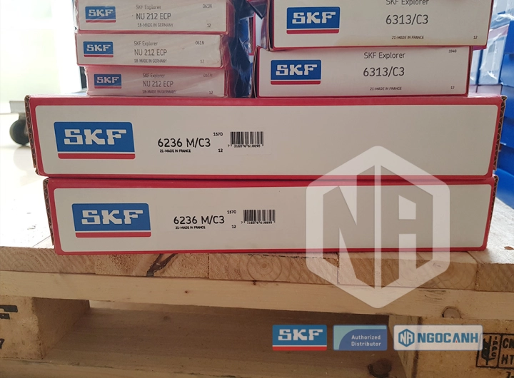 Vòng bi SKF 6236 M/C3 chính hãng phân phối bởi SKF Ngọc Anh - Đại lý ủy quyền SKF Vòng bi SKF 6236 M/C3 chính hãng phân phối bởi SKF Ngọc Anh - Đại lý ủy quyền SKF