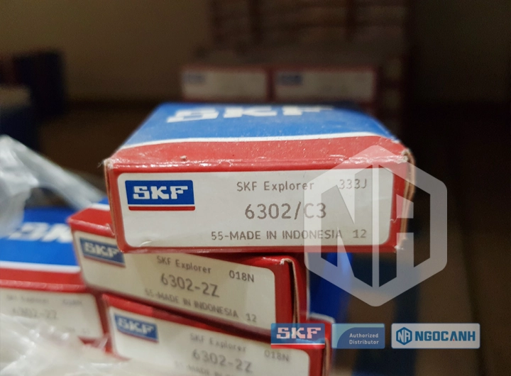 Vòng bi SKF 6302/C3 chính hãng phân phối bởi SKF Ngọc Anh - Đại lý ủy quyền SKF