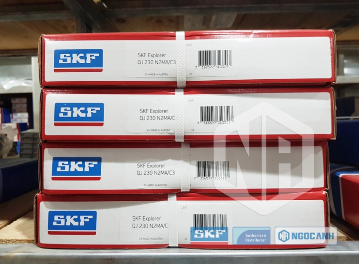 Vòng bi SKF QJ 230 N2MA/C3 chính hãng phân phối bởi SKF Ngọc Anh - Đại lý ủy quyền SKF