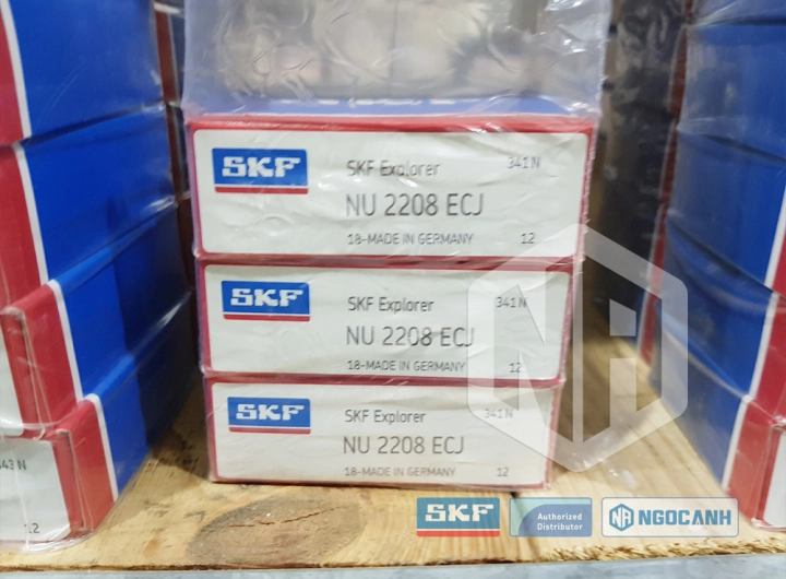 Vòng bi SKF NU 2208 ECJ chính hãng phân phối bởi SKF Ngọc Anh - Đại lý ủy quyền SKF