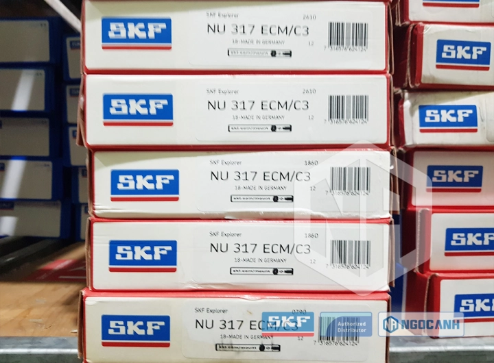 Vòng bi SKF NU 317 ECM/C3 chính hãng phân phối bởi SKF Ngọc Anh - Đại lý ủy quyền SKF
