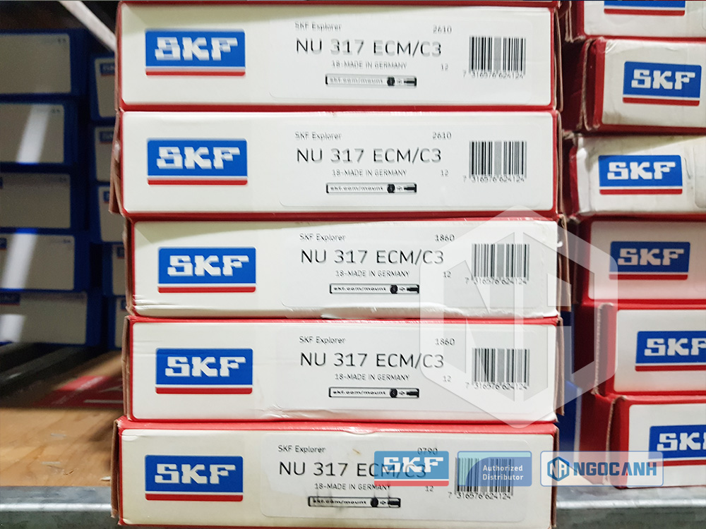 Vòng bi SKF NU 317 ECM/C3 chính hãng, Đại lý ủy quyền vòng bi SKF