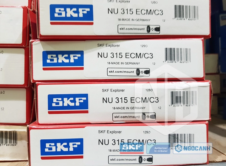 Vòng bi SKF NU 315 ECM/C3 chính hãng phân phối bởi SKF Ngọc Anh - Đại lý ủy quyền SKF Vòng bi SKF NU 315 ECM/C3 chính hãng phân phối bởi SKF Ngọc Anh - Đại lý ủy quyền SKF