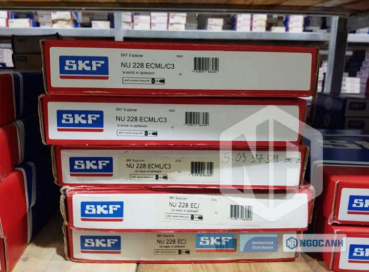Vòng bi SKF NU 228 ECML/C3 chính hãng phân phối bởi SKF Ngọc Anh - Đại lý ủy quyền SKF