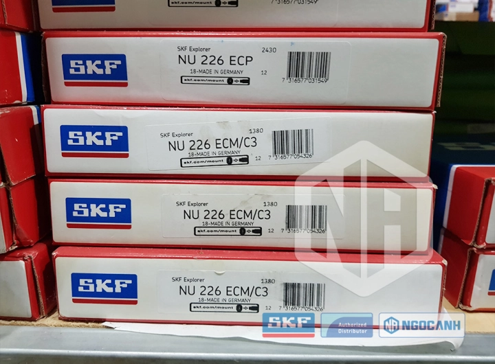 Vòng bi SKF NU 226 ECP chính hãng phân phối bởi SKF Ngọc Anh - Đại lý ủy quyền SKF