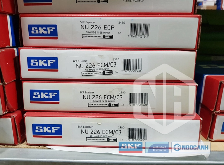 Vòng bi SKF NU 226 ECP chính hãng phân phối bởi SKF Ngọc Anh - Đại lý ủy quyền SKF Vòng bi SKF NU 226 ECP chính hãng phân phối bởi SKF Ngọc Anh - Đại lý ủy quyền SKF