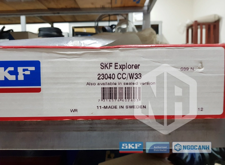 Vòng bi SKF 23040 CC/W33 chính hãng phân phối bởi SKF Ngọc Anh - Đại lý ủy quyền SKF