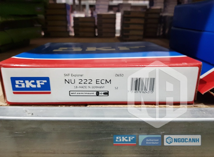 Vòng bi SKF NU 222 ECM chính hãng phân phối bởi SKF Ngọc Anh - Đại lý ủy quyền SKF