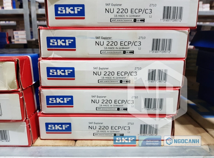 Vòng bi SKF NU 220 ECP/C3 chính hãng phân phối bởi SKF Ngọc Anh - Đại lý ủy quyền SKF