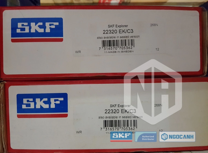 Vòng bi SKF 22320 EK/C3 chính hãng phân phối bởi SKF Ngọc Anh - Đại lý ủy quyền SKF Vòng bi SKF 22320 EK/C3 chính hãng phân phối bởi SKF Ngọc Anh - Đại lý ủy quyền SKF