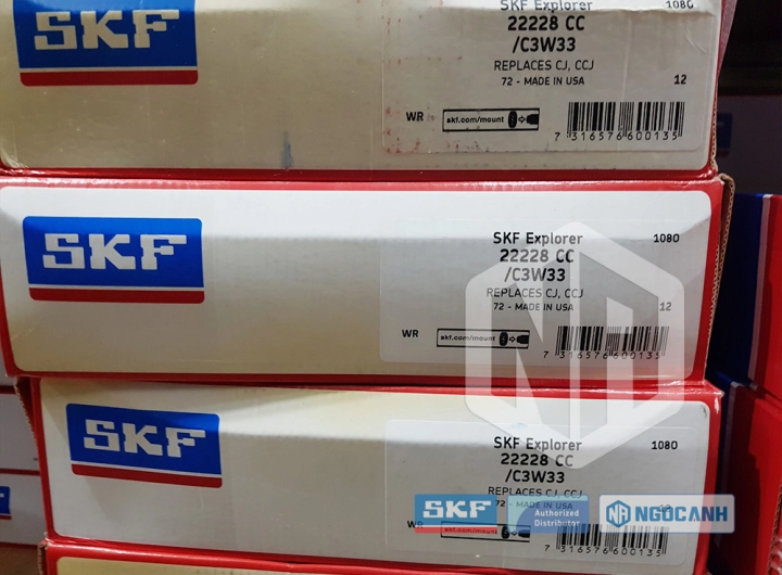 Vòng bi SKF 22228 CC/C3W33 chính hãng phân phối bởi SKF Ngọc Anh - Đại lý ủy quyền SKF Vòng bi SKF 22228 CC/C3W33 chính hãng phân phối bởi SKF Ngọc Anh - Đại lý ủy quyền SKF