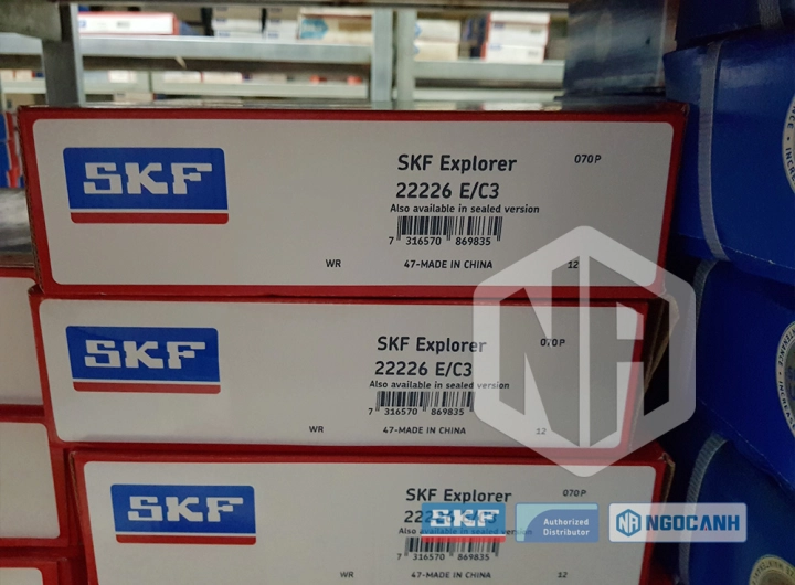 Vòng bi SKF 22226 E/C3 chính hãng phân phối bởi SKF Ngọc Anh - Đại lý ủy quyền SKF Vòng bi SKF 22226 E/C3 chính hãng phân phối bởi SKF Ngọc Anh - Đại lý ủy quyền SKF