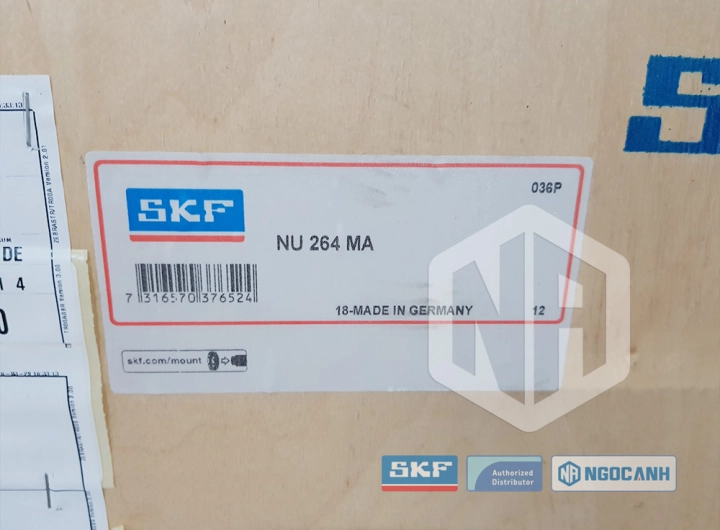 Vòng bi SKF NU 264 MA chính hãng phân phối bởi SKF Ngọc Anh - Đại lý ủy quyền SKF Vòng bi SKF NU 264 MA chính hãng phân phối bởi SKF Ngọc Anh - Đại lý ủy quyền SKF
