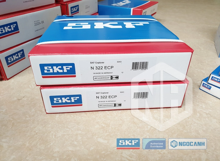Vòng bi SKF N 322 ECP chính hãng phân phối bởi SKF Ngọc Anh - Đại lý ủy quyền SKF