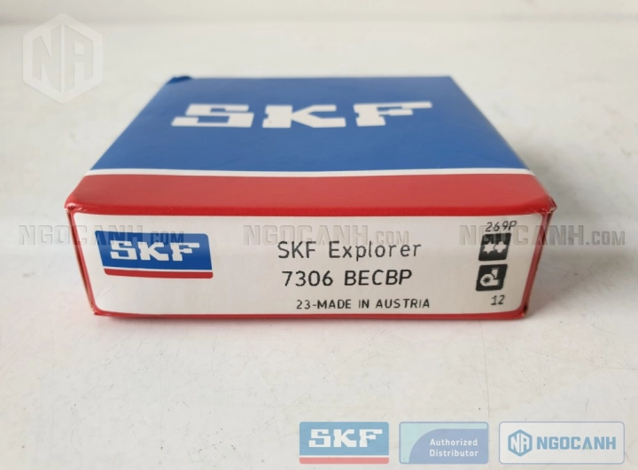 Vòng bi SKF 7306 BECBP chính hãng phân phối bởi SKF Ngọc Anh - Đại lý ủy quyền SKF