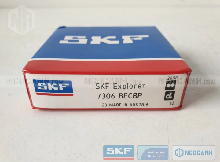 Vòng bi SKF 7306 BECBP chính hãng phân phối bởi SKF Ngọc Anh - Đại lý ủy quyền SKF Vòng bi SKF 7306 BECBP chính hãng phân phối bởi SKF Ngọc Anh - Đại lý ủy quyền SKF