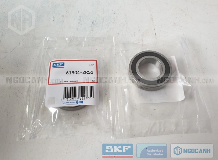 Vòng bi SKF 61904-2RS1 chính hãng phân phối bởi SKF Ngọc Anh - Đại lý ủy quyền SKF Vòng bi SKF 61904-2RS1 chính hãng phân phối bởi SKF Ngọc Anh - Đại lý ủy quyền SKF
