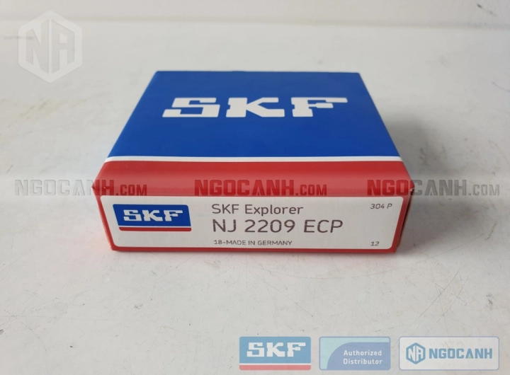 Vòng bi SKF NJ 2209 ECP chính hãng phân phối bởi SKF Ngọc Anh - Đại lý ủy quyền SKF