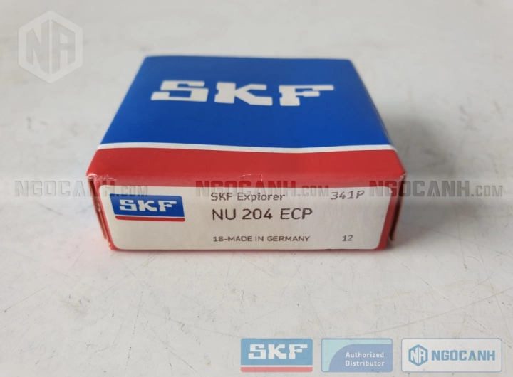 Vòng bi SKF NU 204 ECP chính hãng phân phối bởi SKF Ngọc Anh - Đại lý ủy quyền SKF