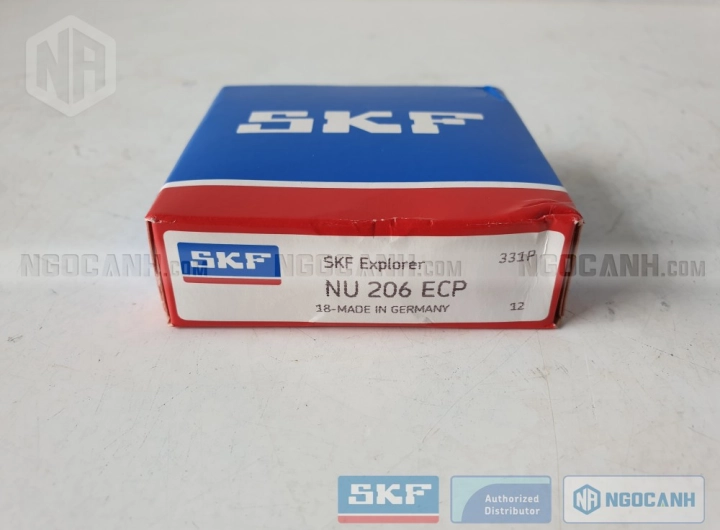 Vòng bi SKF NU 206 ECP chính hãng phân phối bởi SKF Ngọc Anh - Đại lý ủy quyền SKF