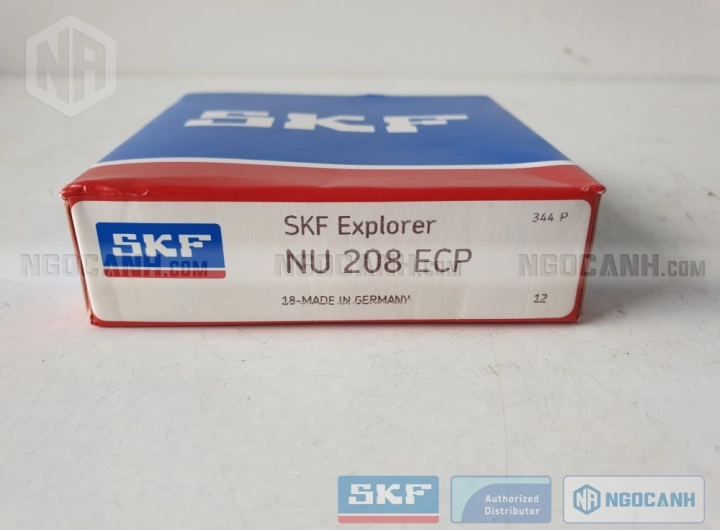 Vòng bi SKF NU 208 ECP chính hãng phân phối bởi SKF Ngọc Anh - Đại lý ủy quyền SKF