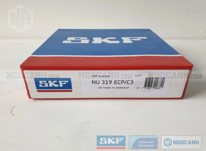 Vòng bi SKF NU 319 ECP/C3 chính hãng phân phối bởi SKF Ngọc Anh - Đại lý ủy quyền SKF