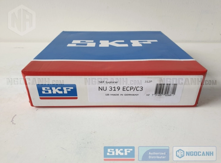 Vòng bi SKF NU 319 ECP/C3 chính hãng phân phối bởi SKF Ngọc Anh - Đại lý ủy quyền SKF Vòng bi SKF NU 319 ECP/C3 chính hãng phân phối bởi SKF Ngọc Anh - Đại lý ủy quyền SKF