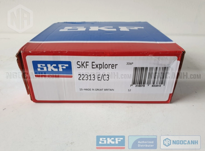 Vòng bi SKF 22313 E/C3 chính hãng phân phối bởi SKF Ngọc Anh - Đại lý ủy quyền SKF