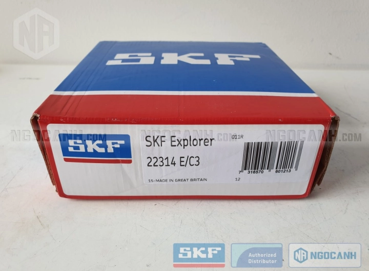 Vòng bi SKF 22314 E/C3 chính hãng phân phối bởi SKF Ngọc Anh - Đại lý ủy quyền SKF