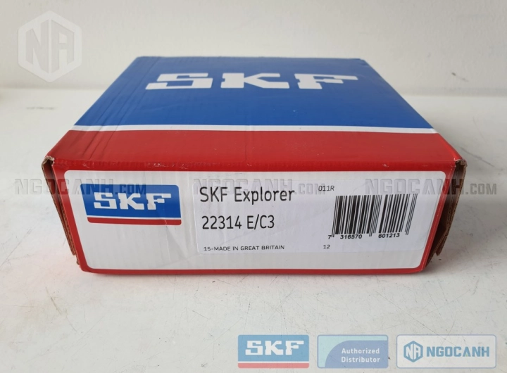 Vòng bi SKF 22314 E/C3 chính hãng phân phối bởi SKF Ngọc Anh - Đại lý ủy quyền SKF Vòng bi SKF 22314 E/C3 chính hãng phân phối bởi SKF Ngọc Anh - Đại lý ủy quyền SKF