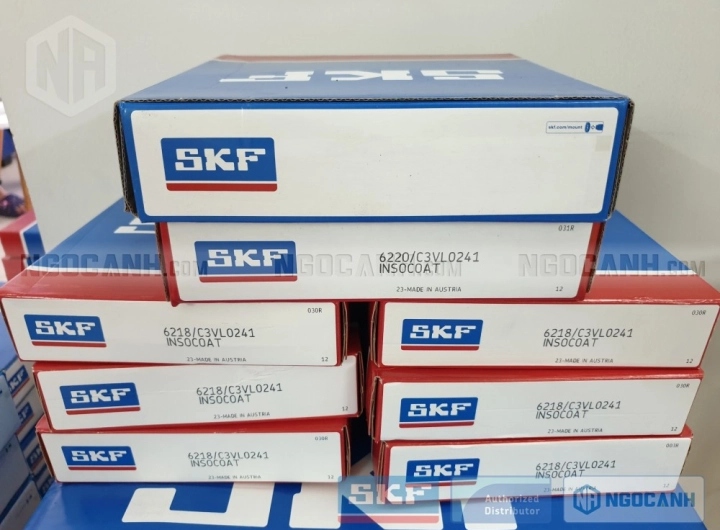 Vòng bi SKF 6218/C3VL0241 INSOCOAT chính hãng phân phối bởi SKF Ngọc Anh - Đại lý ủy quyền SKF