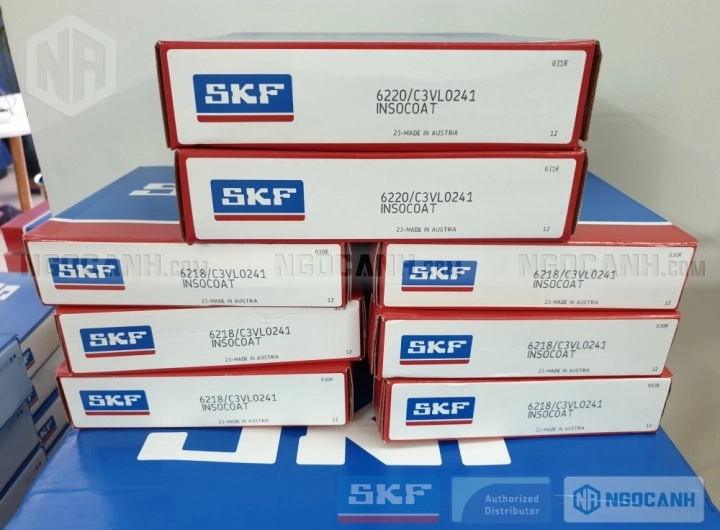 Vòng bi SKF 6220/C3VL0241 INSOCOAT chính hãng phân phối bởi SKF Ngọc Anh - Đại lý ủy quyền SKF