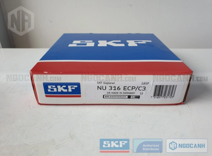 Vòng bi SKF NU 316 ECP/C3 chính hãng phân phối bởi SKF Ngọc Anh - Đại lý ủy quyền SKF