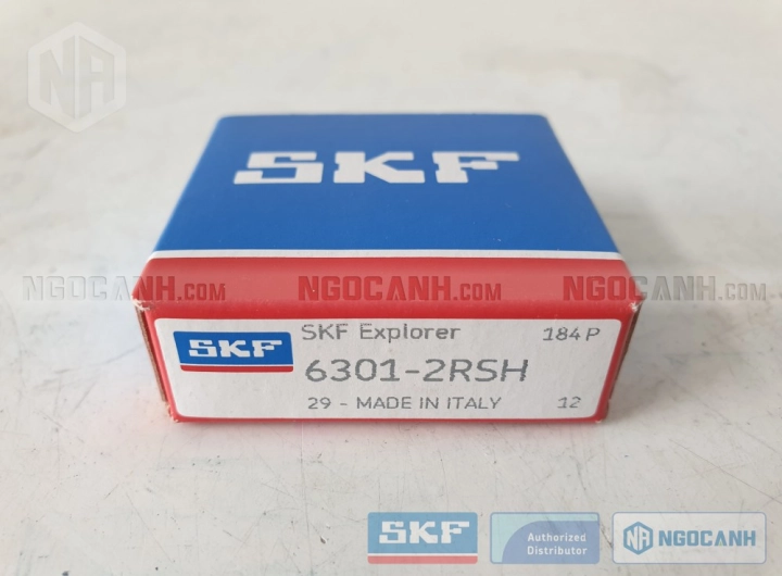 Vòng bi SKF 6301-2RSH chính hãng phân phối bởi SKF Ngọc Anh - Đại lý ủy quyền SKF